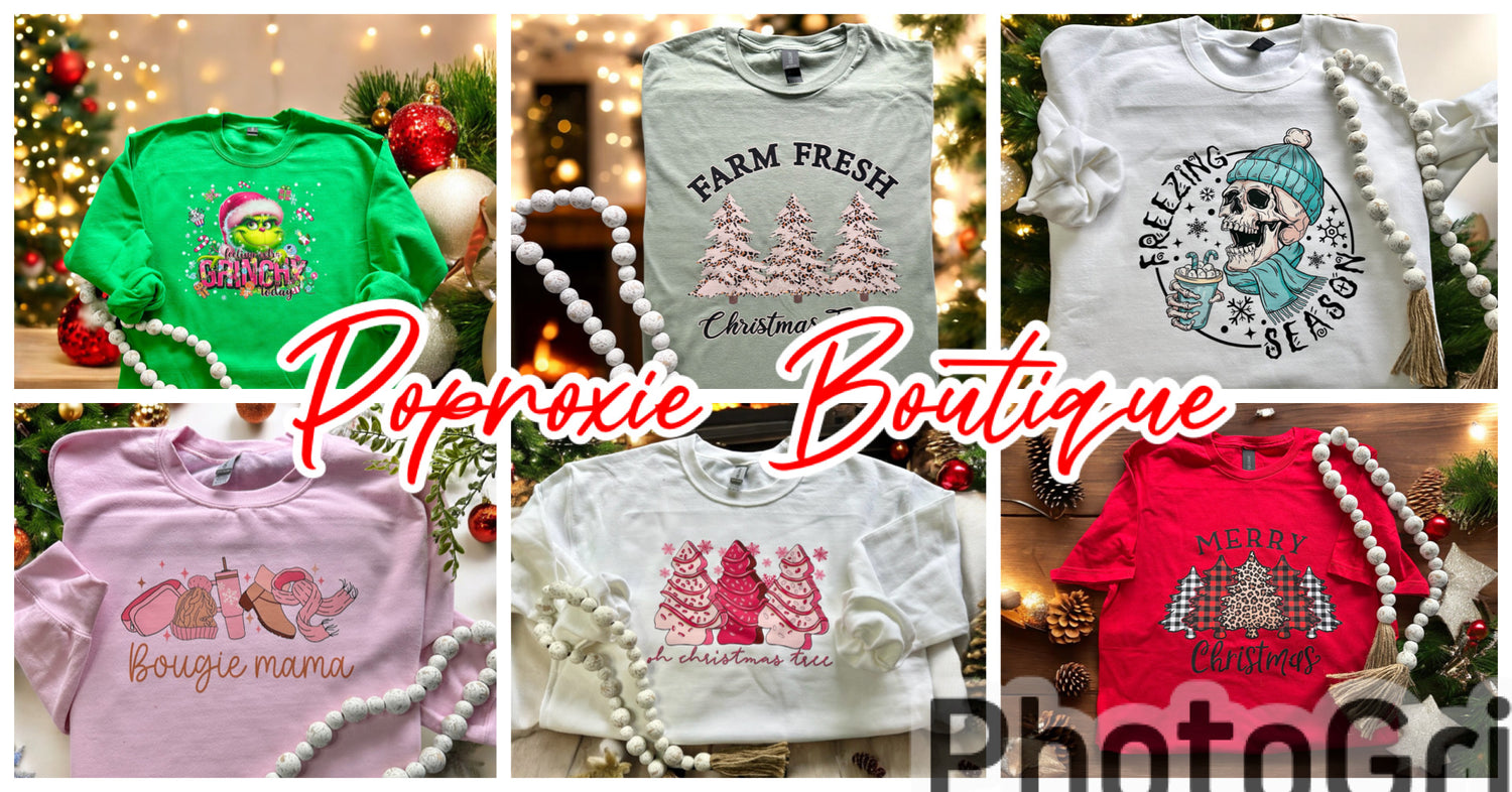 Christmas and winter tees and sweatshirts