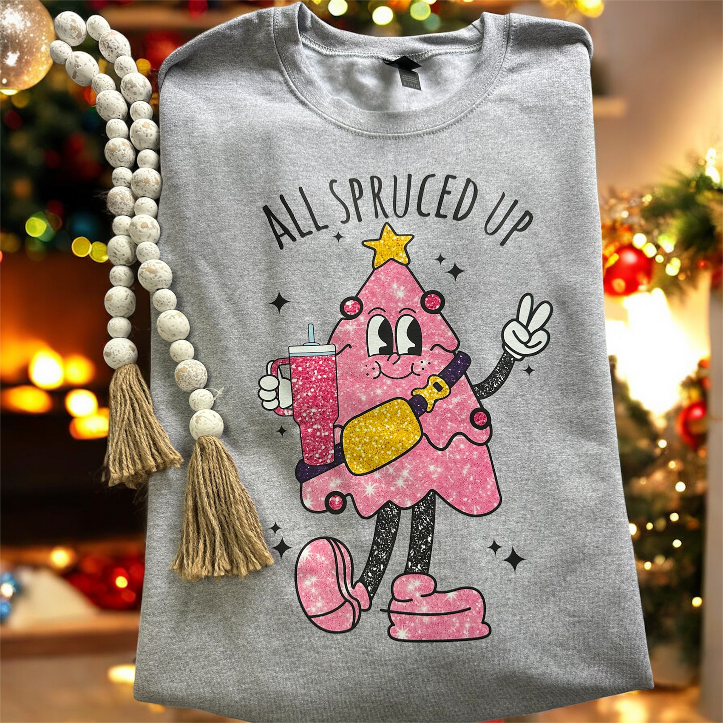 All spruced up sweatshirt