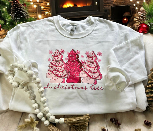 Christmas tree cake sweatshirt