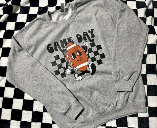 Game day football crew neck