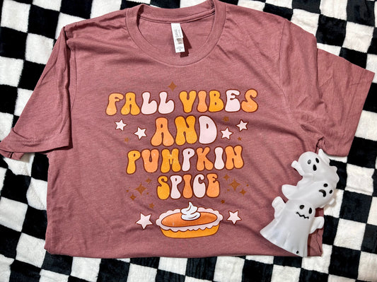 Fall vibes and pumpkin spice tee