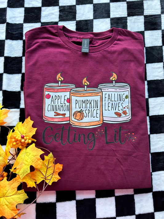 Fall candle tee